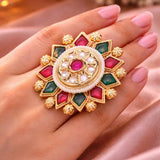Gemstone Starburst Ring