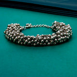 Silver Beaded Bracelet