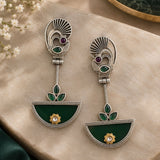 Half-Moon Statement Earrings