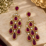 Gemstone Tiered Earrings