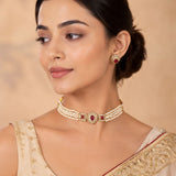 Pearl & Kundan Choker Set
