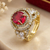 Double-Halo Crystal Ring