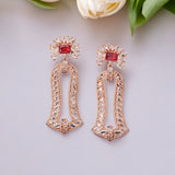 Gold Plated Stone Earring