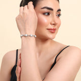 Belle Edge Radiant Pearl Charm Bracelet
