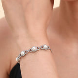 Belle Edge Radiant Pearl Charm Bracelet