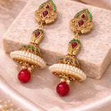 Meenakari Pearl Earring