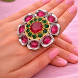Kundan & Gemstone Ring