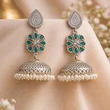 HandCrafted Long Oxidised Jhumki