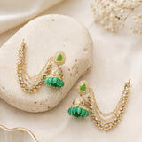 Chain Link Jhumka Earrings
