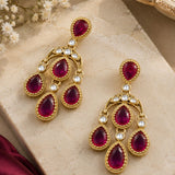 Kundan Chandelier Earrings