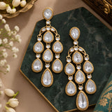 Gemstone Tiered Earrings