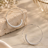 Crescent Open Hoop Earrings