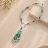 Precious Stone Bead Necklace