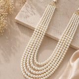 Pearl Beads Kundan Necklace