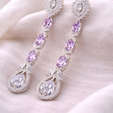 HandCrafted Cz Long Earring