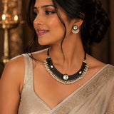 Oxidised Choker Necklace Set