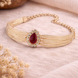 Elegant Pearl Chain Bracelet