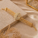 Golden Grace Beaded Bracelet