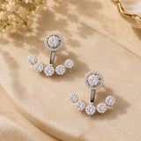 Crystal Ear Jacket Earrings