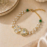 Golden Glow Kundan Bracelet