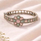 Antique Floral Kundan Kada