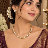 Kundan Tennis Necklace Set