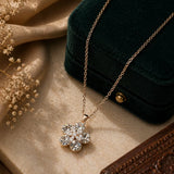 Sparkling Crystal Flower Pendant