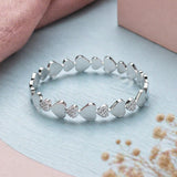 Silver Heart Charm Bracelet