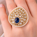 Kundan & Pearl Statement Ring