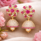 Modern Ruby Earrings