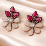 Ruby Rose Plated Cz Tops
