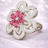 Diamond Accent Cluster Ring
