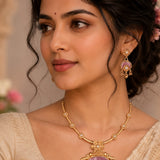 Gold Plated Antique Choker Set