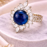 Floral Gemstone Ring