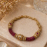 Gold-Toned Beaded Bracelet