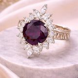 Floral Gemstone Ring