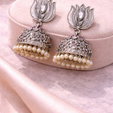 Sliver Oxidised Jhumki