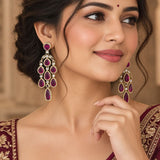 Gemstone Tiered Earrings