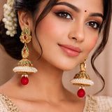Meenakari Pearl Earring