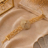Golden Grace Beaded Bracelet