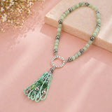 Precious Stone Bead Necklace