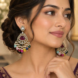 Kundan Statement Earrings