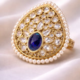 Kundan & Pearl Statement Ring