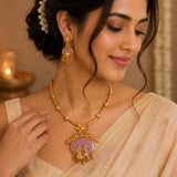 Gold Plated Antique Choker Set