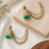 Chain Link Jhumka Earrings