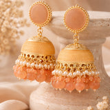 Gold-Tone Jhumka Earrings