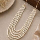 Pearl Beads Kundan Necklace