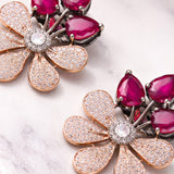 Ruby Rose Plated Cz Tops