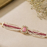Beaded Kundan Bracelet