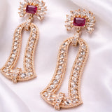 Gold Plated Stone Earring